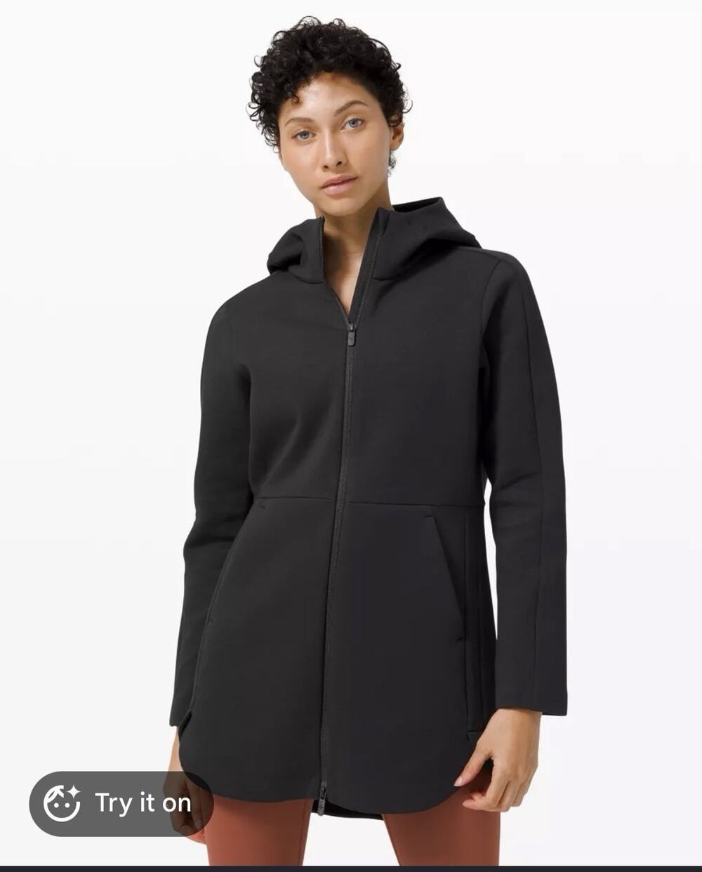 Lululemon Going Places Hooded jacket size 6 or small jet black Athleisure